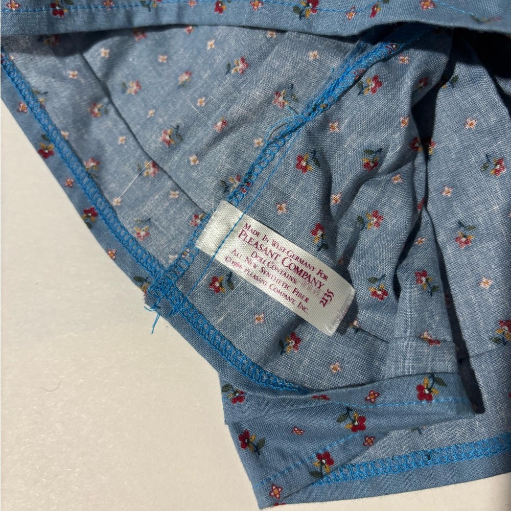 1986 vintage pleasant company Kirsten blue dress apron bonnet spoon accessories - Picture 4 of 5